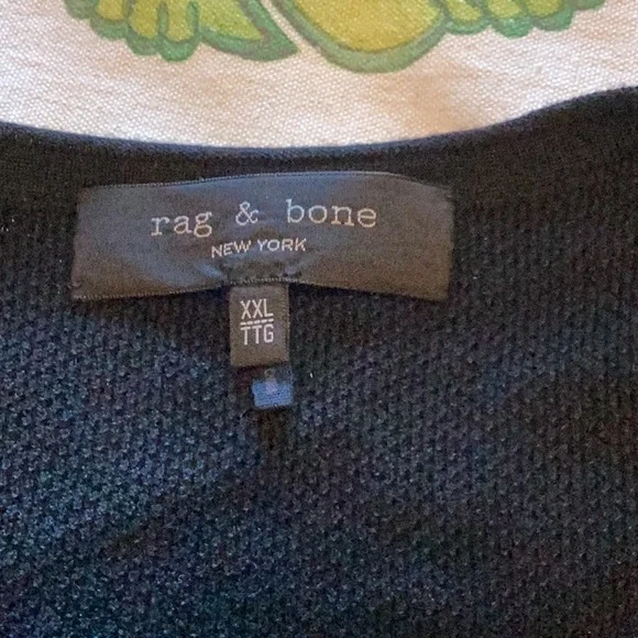 Rag & Bone Black Knit Sweater XXL